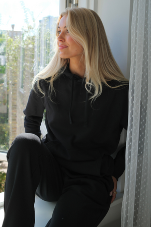 Essential Kapuzenpullover - Schwarz