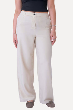 Klassischer Anzug Pants - Beige