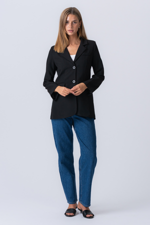 Claire Oversized Blazer - Schwarz