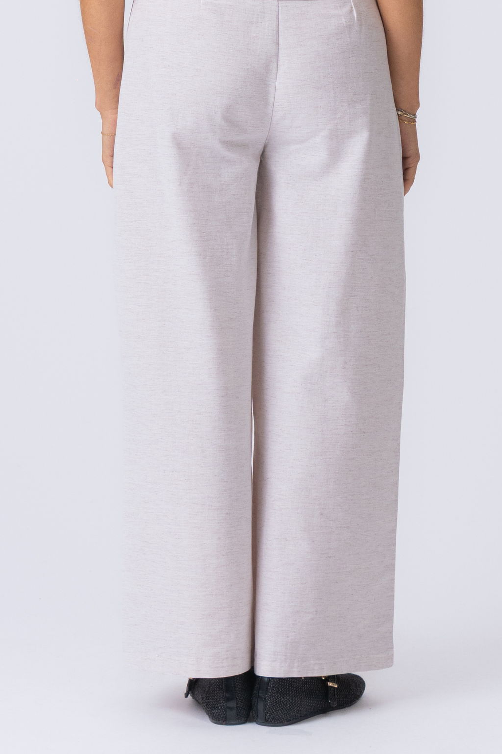 Melissa breit Pants - Hellgrau