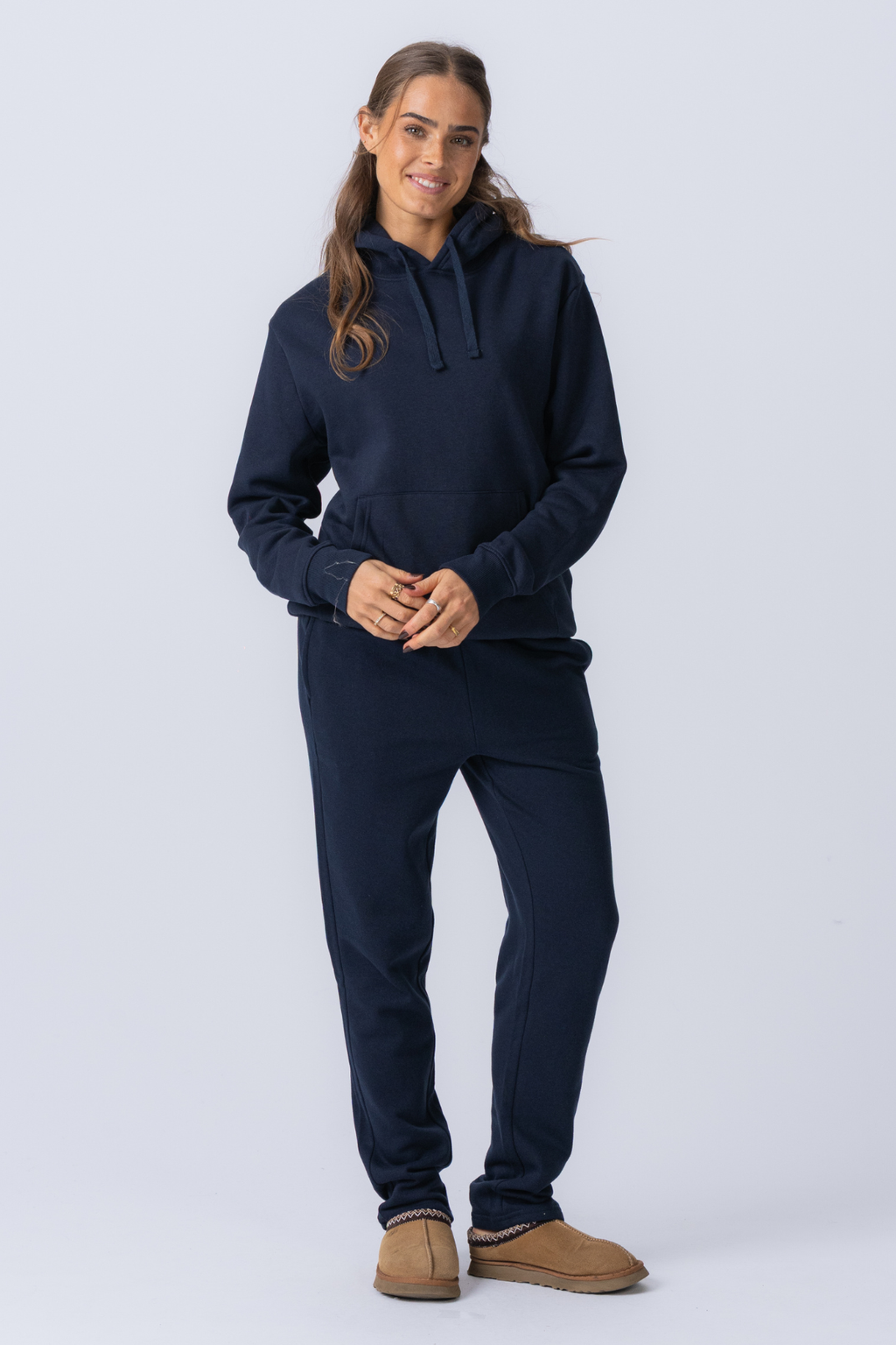 Unverzichtbares Kapuzen-Sweatset für Damen - Marine
