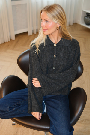 Josie Polo Knit – Graphit