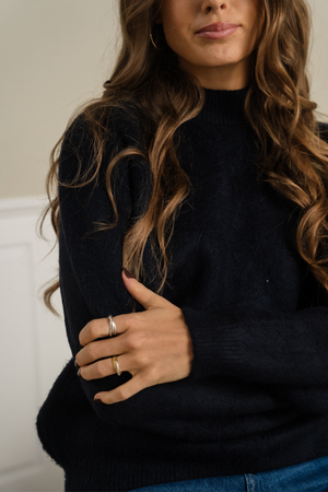 Haselstrick - Schwarz