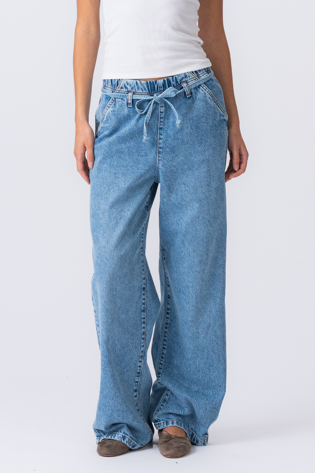 Nicole Baggy Jeans - mittelblau