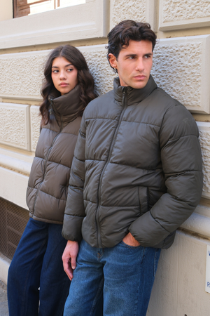 Pufferjacke - Olive