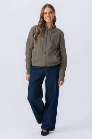 Zip Hoodie - Grün