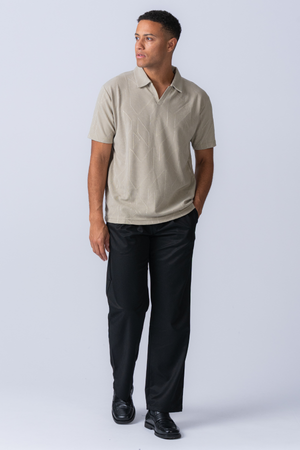 Atlas strukturiertes Polo - Khaki