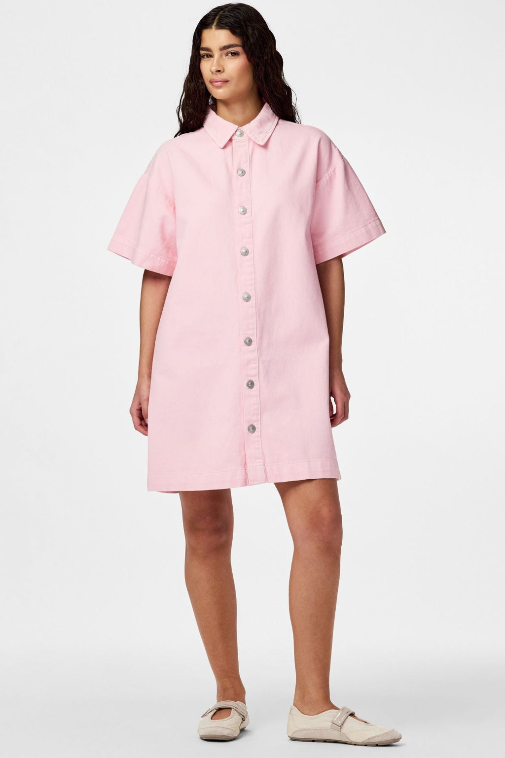 Sky A-Shape Jeanskleid – Rosa Löffler