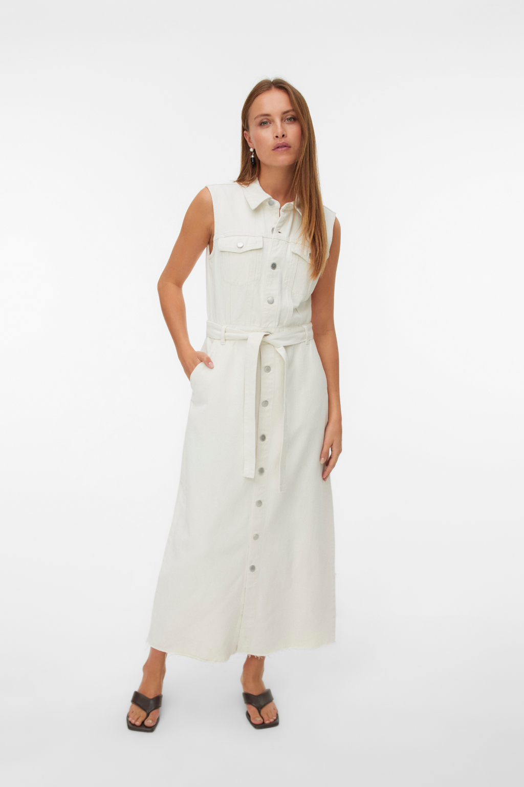 Molly Ank Jeanskleid – Ecru