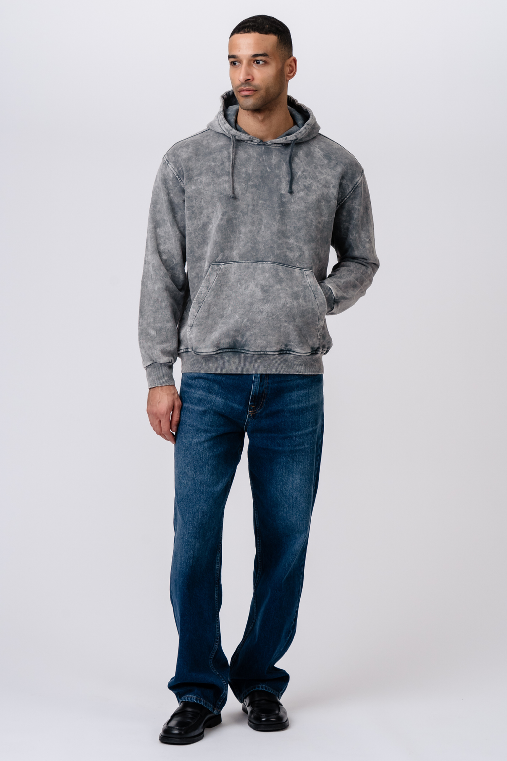 Vincent Kapuzenpullover – Grau