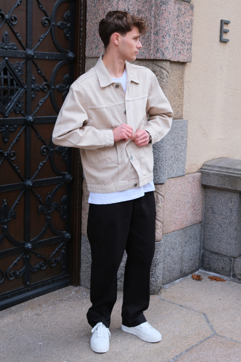 Jeansjacke – Beige
