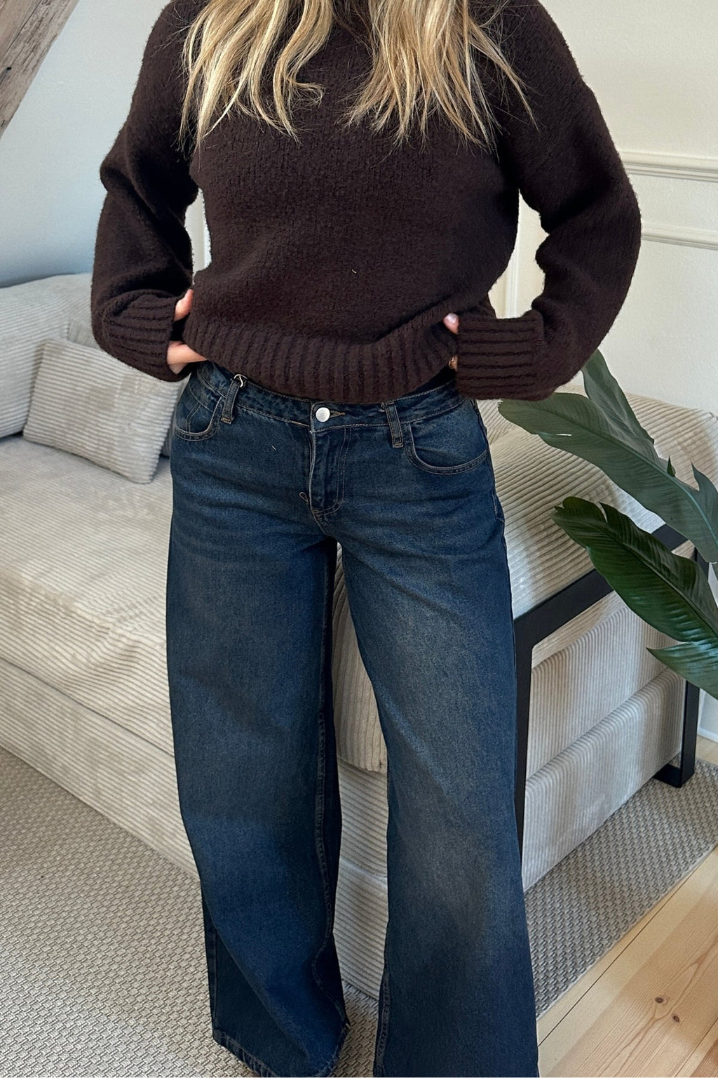 Serena Baggy Jeans – Dunkelblau