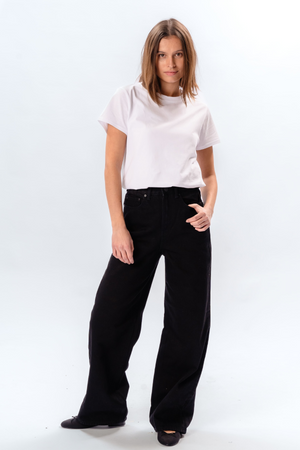 The Original Performance Breite Jeans - schwarzer Denim