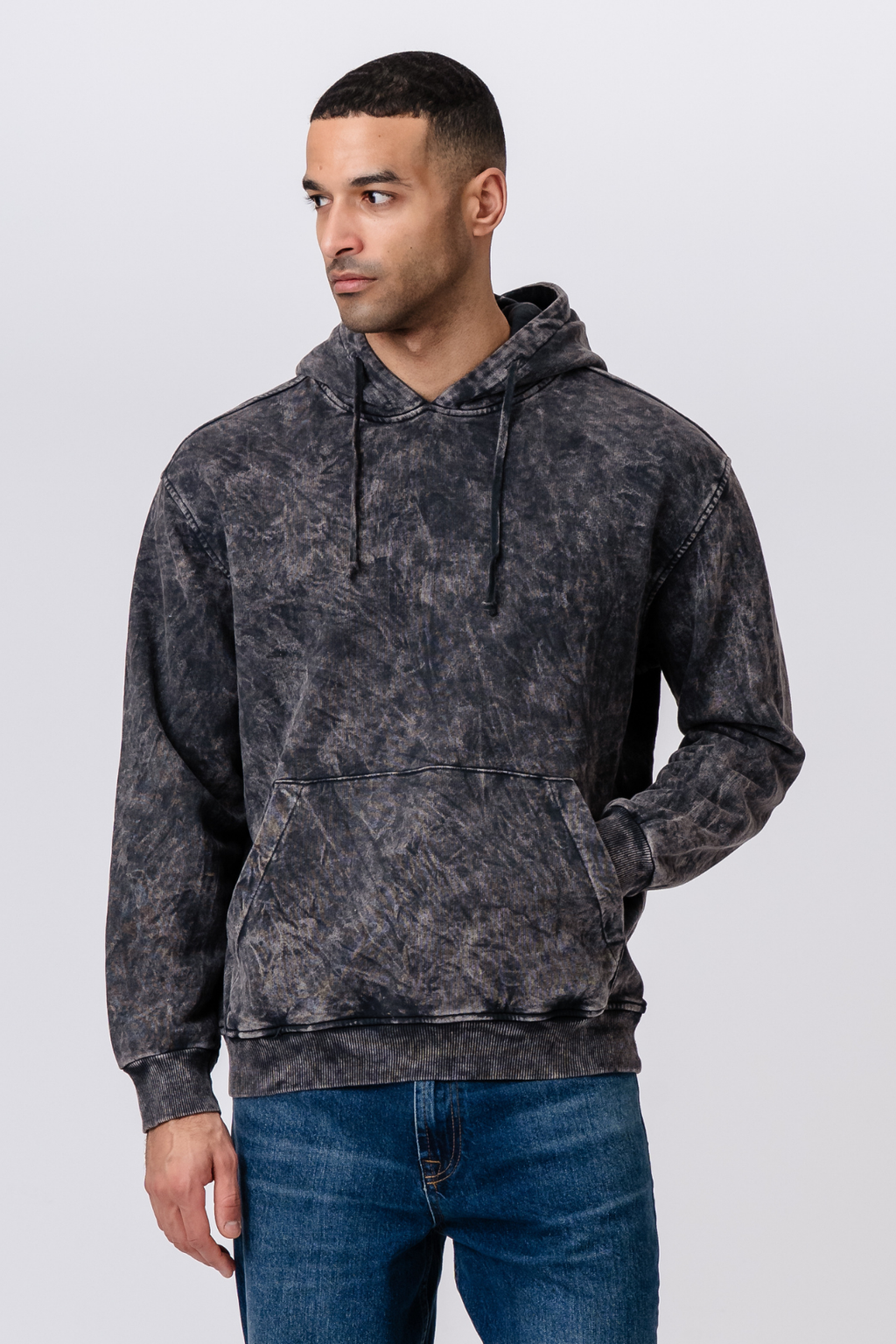 Vincent Kapuzenpullover - Schwarz