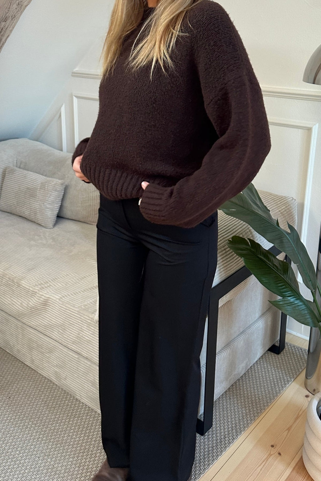 Rosalie Wide Pants - Schwarz