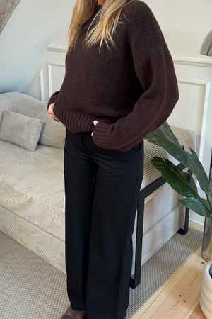 Rosalie Wide Pants - Schwarz