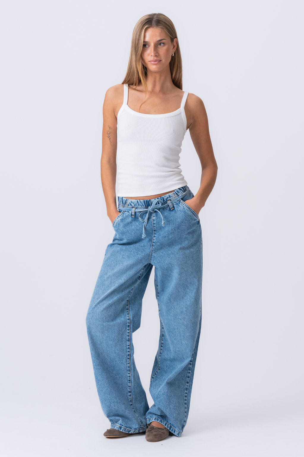 Nicole Baggy Jeans - mittelblau