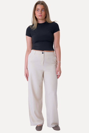 Klassischer Anzug Pants - Beige