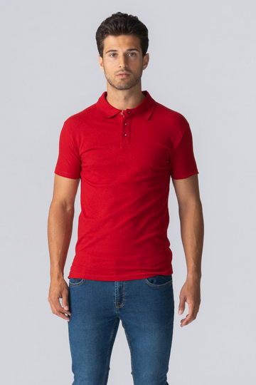 Muscle Poloshirt - rot