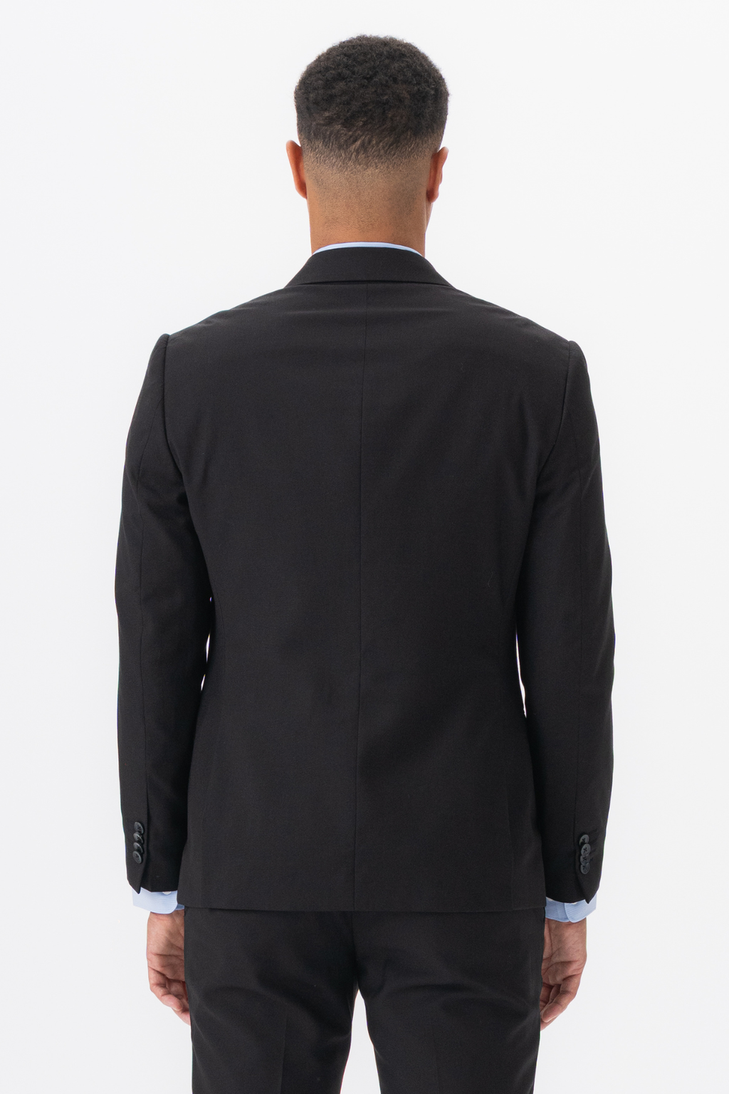 Premium Double Breasted Blazer - Schwarz