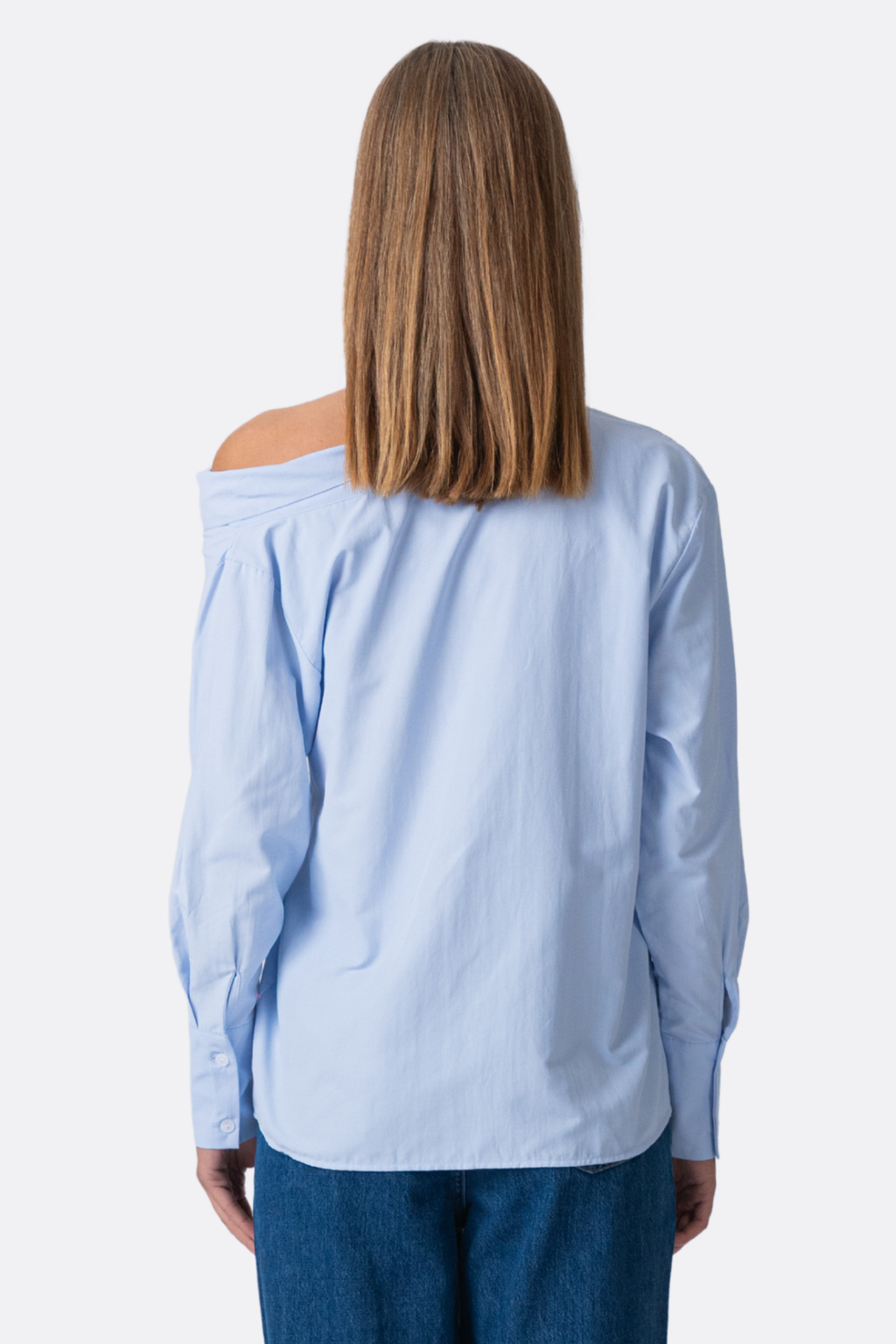 Serena Oversized Hemd - hellblau