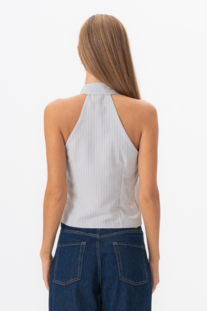 Silva gestreiftes Oberteil - grau