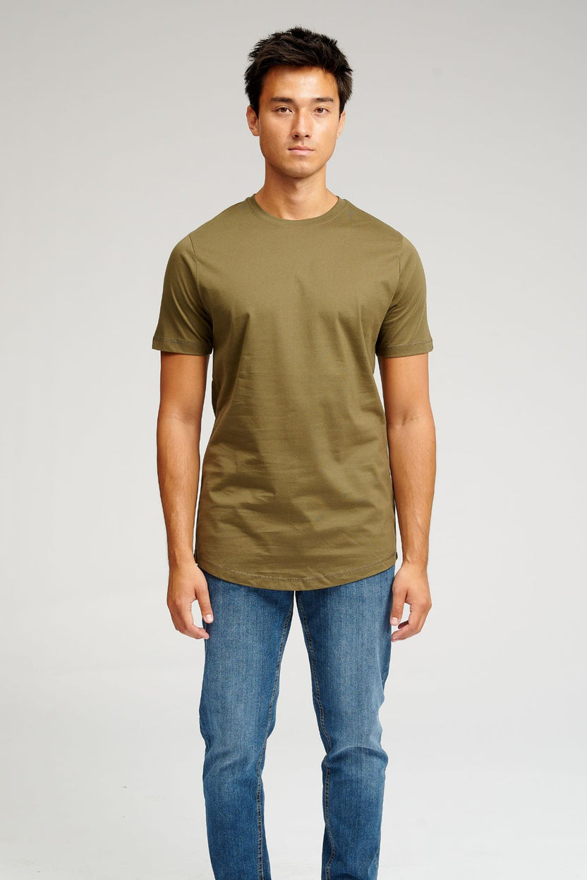 Langes T -Shirt - Armeegrün