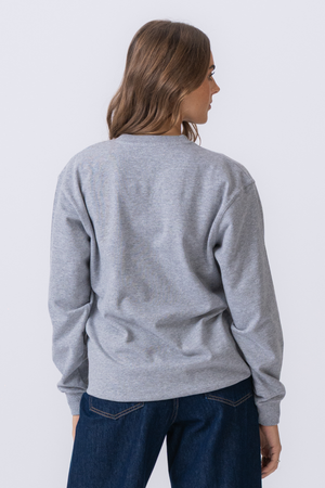 Basic Crewneck - Asche grau (Damen)
