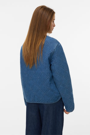 Era Steppjacke – Mittelblauer Denim