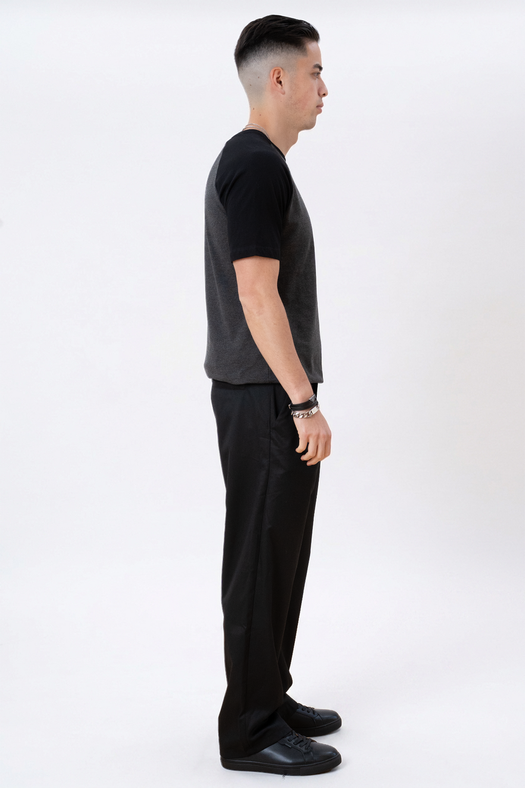 Basic Raglan-T-Shirt-Schwarzarmie