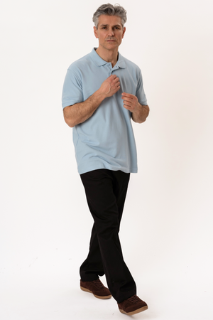 Basic Polo - hellblau