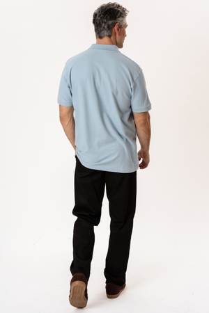 Basic Polo - hellblau