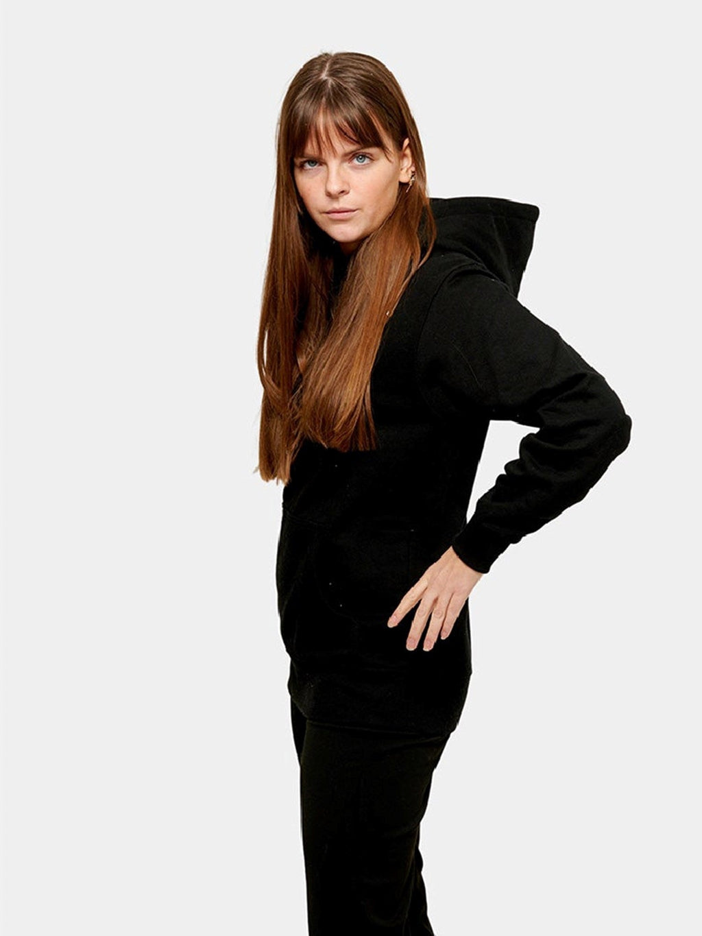 Oversized Hoodie - Schwarz