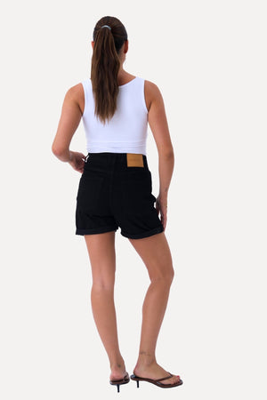 The Original Performance Denim Shorts - Schwarzer Denim