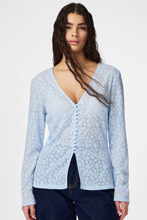 Baisy-Cardigan – Kaschmirblau