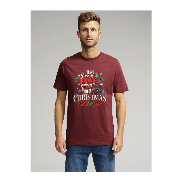 Bio -Basis -T -Shirt - Burgund