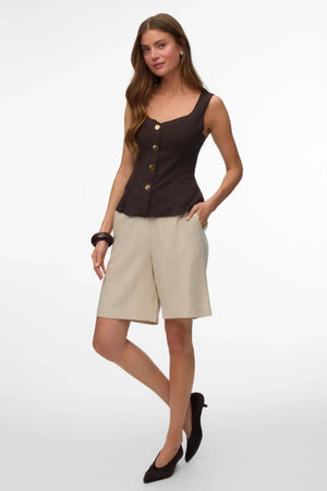 Mymilo Bermuda Shorts - Silberstreifen