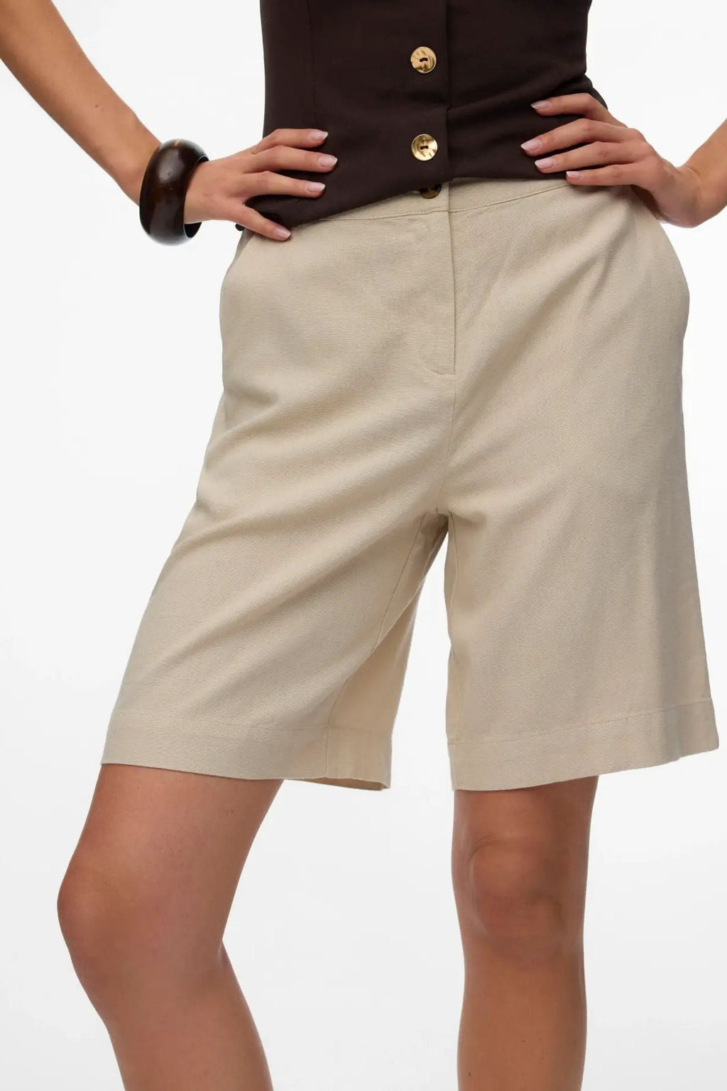 Mymilo Bermuda Shorts - Silberstreifen