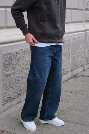 Baggy-Jeans – Hellblau