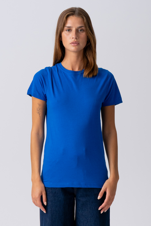 Basic Leichtes T -Shirt - Blau