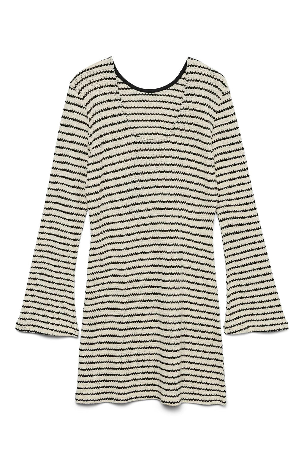 Kurzes Kleid Ohia - Birke-Schwarz