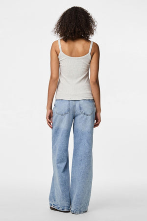 Mai Riemen oben - hellgraue Melange