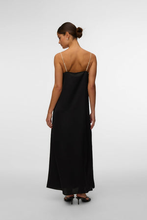 Joy Singlet Knöchelkleid – Zement Schwarz Kontrast