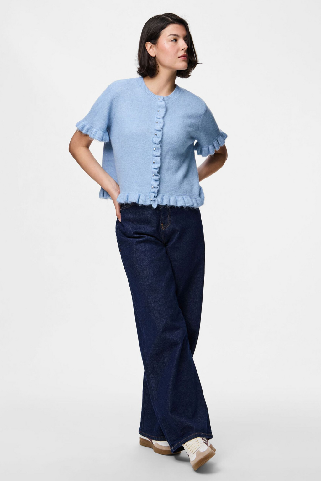 Lydia Frill Strick -Strickjacke - Kaschmirblau