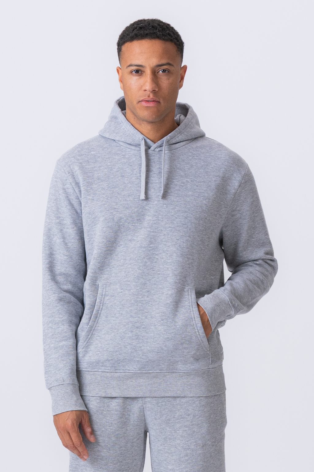 Essential Kapuzenpullover – Grau Melange