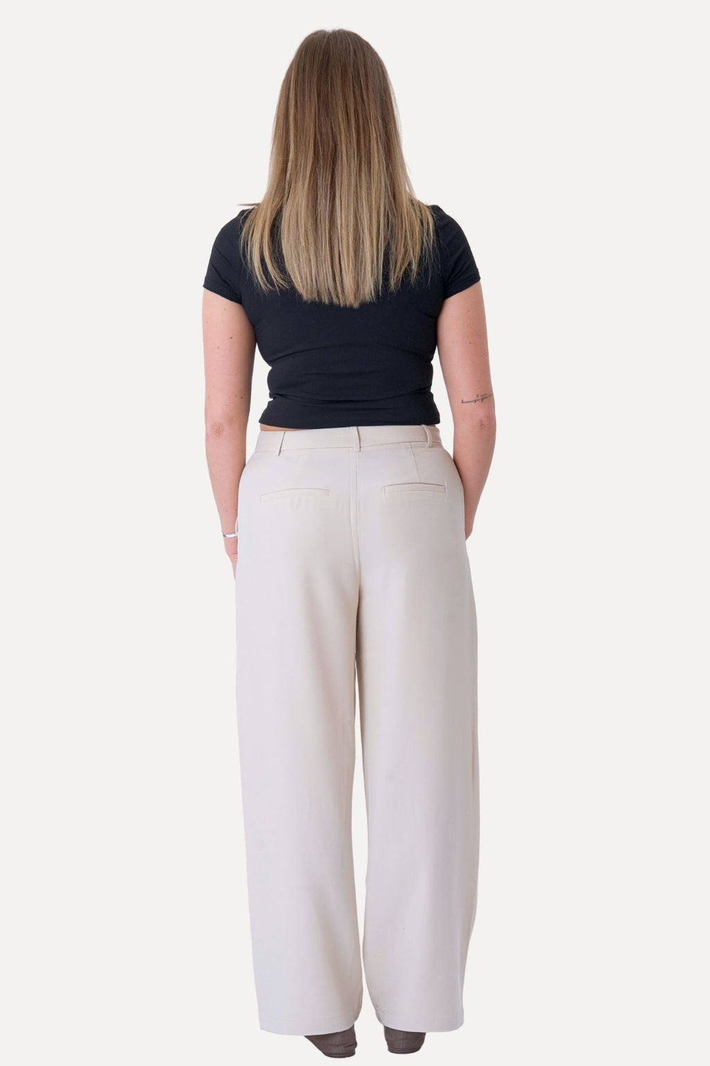 Klassischer Anzug Pants - Beige