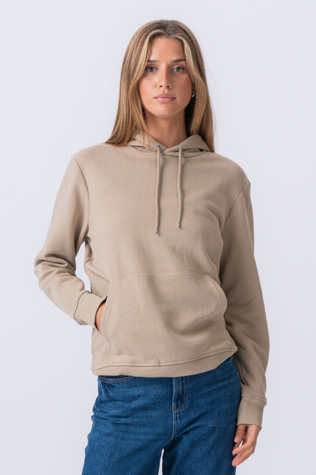 Sweatshirt Hoodie - Sand