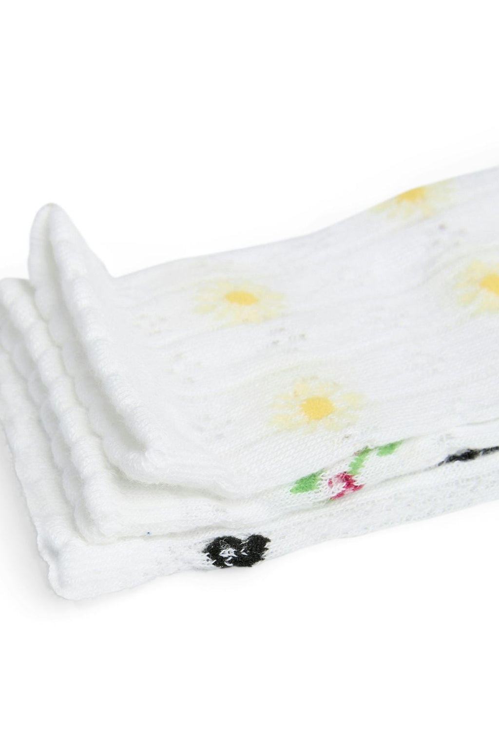 Bella Pointelle Socken 3er-Pack – Cloud Dancer