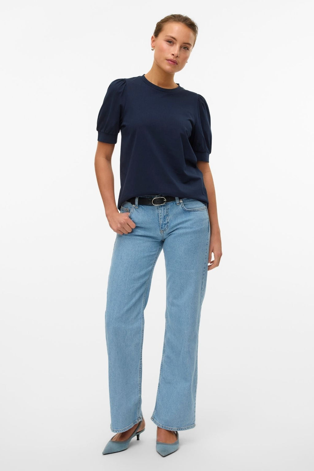 Alexis Low Taille Denim Jeans - Hellblauer Denim