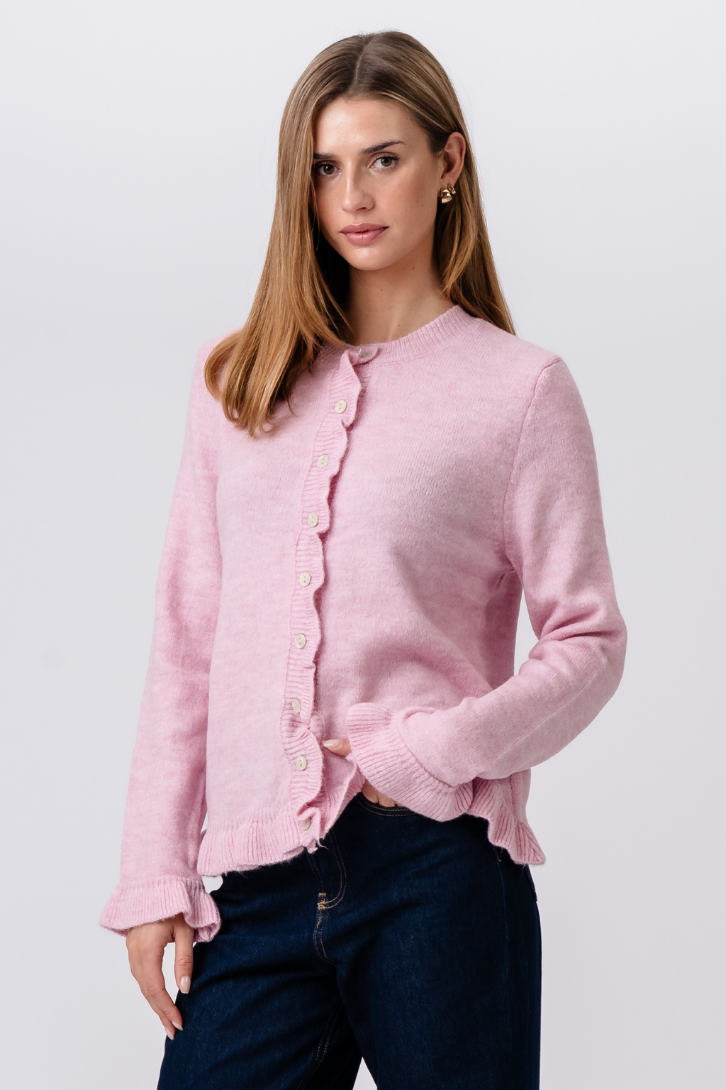 Flora-Cardigan – Rosa